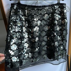 Sequin mini skirt
